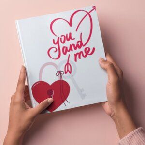 You and Me Lock Heart Journal